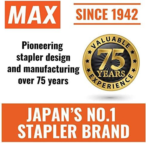 MAX MXBHD10FL3BK Flat Clinch Mini Stapler - 1 Each, Black, 2.6"x1.1"x3.3"