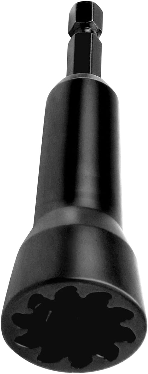 Wire Twisting Spinner, Spin-Twist Wire Connector Socket with 1/4" Chuck, Black