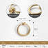 SANCHAKOU 2Pcs 40 38 15mm Bathroom Cabinet Knobs Brass Wardrobe Wine Cabinet Drawer Door Bedside Cabinet Ring Handle *