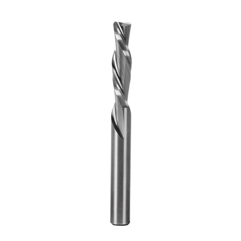 POWERTEC 73004 Spiral Router Bit, Down Cut, 1/4 Inch Cutting Diameter, 1/4” Shank Solid Carbide CNC Bits