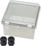 Zulkit Junction Box, ABS Plastic Dustproof Waterproof IP65 Electrical Box, Hinged Shell, Outdoor Universal Project