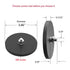 2Pack 130LBS M8 Mounting Magnets, Rubber Coated Neodymium Magnets with Threaded Studs, Non-Slip Strong Mounting Magnet