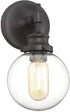 Meridian Light Visions PL0169ORB Transitional 1 Light 5 inch Oil Rubbed Bronze Sconce
