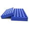 Vial Racks for 2mL Vials, 5 Pack, Blue Polypropylene, 50 Holes, 7.375" x 3.75" x .875", Autoclavable, CV2055