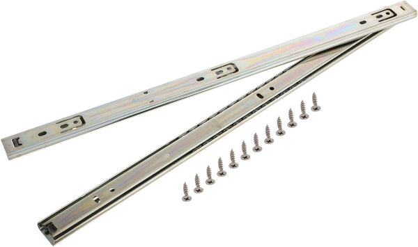Luxshiny 2PCS Heavy Duty Two-Section Ball Bearing Keyboard Drawer Slide Full Extension
