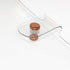 Personal A6 Transparent PVC Binder Cover, Clear Soft PVC Notebook Shell, 6 Rose Gold Ring Protector with Snap Button