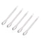 uxcell Micro Scoop 105mm Stainless Steel Reagent Sampling Lab Spoon, 5Pcs