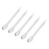 uxcell Micro Scoop 105mm Stainless Steel Reagent Sampling Lab Spoon, 5Pcs