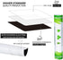 Magnetic Dry Erase Board Fridge Sheet 12 x 8", Flexible Small White Board for Home Kitchen Shopping List