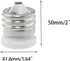 TAODAN E39 E26 Bulb to Ceramic Adapter Large to Medium Base Socket Converter Porcelain Antique Floor Lamp Adapter
