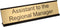 ExcelMark Assistant to the Regional Manager Desk Plate – Gold Name Plate with Black Holder, 2" x 8"