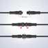 3 3 IP68 1 Male-Divided-2 18AWG 15mm 3 IP68 BTF-LIGHTING Core pin Small Size Y Shape Female Splitter Connctor Black