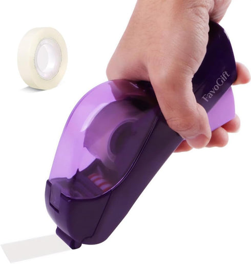 Handheld Packaging Tape Dispenser Gun with Auto Cutter, One-Handed, Safe & Convenient, Compatible with 1/2'' to 3/4''