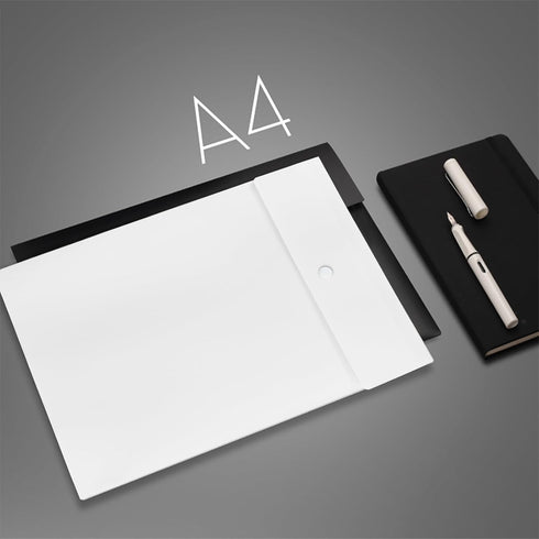 VANRA Vertical File Folders - Poly Filing Envelope Plastic Project Folder with Snap Button Closure for A4 Letter Size