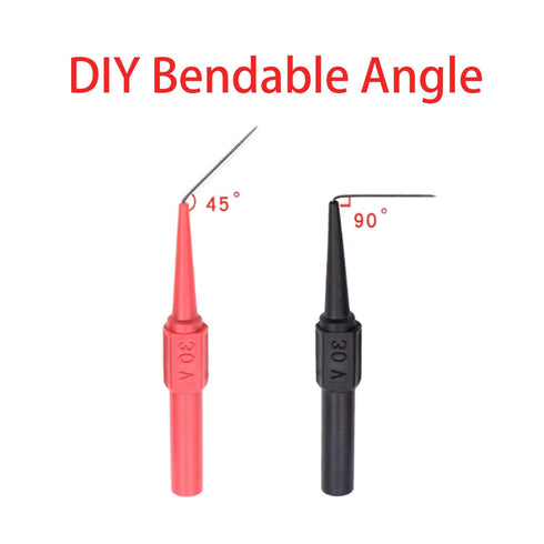 Ainiveiya 16 0.7mm Pcs Back Probe Kit, Stainless Steel Non-Destructive Wire Piercing Test Probes, Multimeter Tester