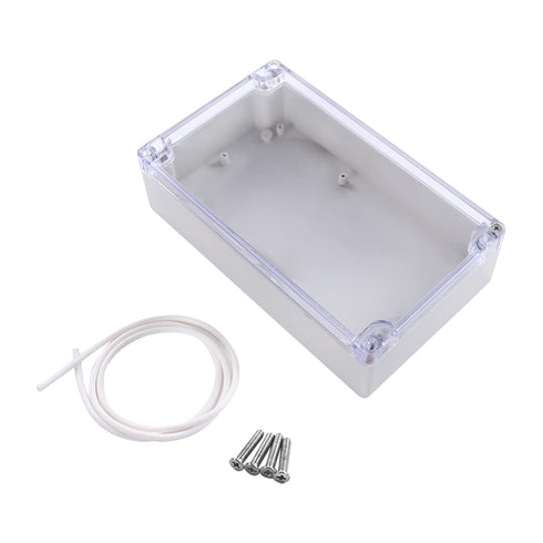 Fielect Clear Junction Box ABS Plastic Project Box, Dustproof Waterproof IP65 Electrical Project Enclosure with