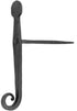 7 Renovators Supply Manufacturing Shutter Dogs In. Rat Tail Shaped Black Wrought Iron Shutter Dogs With Mounting