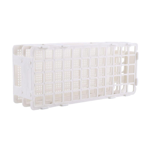 Plastic Test Tube Rack, 60 Holes, Three Layers Detachable Holder for 20mm Test Tubes, White