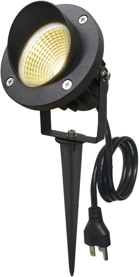 TOVEENEN LED Outdoor Spotlight Flag Light 120V 20W White Waterproof Landscape Spotlights