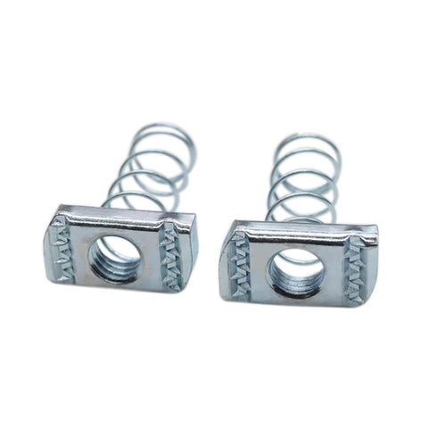Strut Channel Nuts, 1/2-13 Spring Nuts with Zinc Electroplate Finish, 10 Pack for Strut Channel