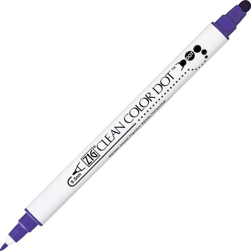 Kuretake TC-6100/6V ZIG Clean Color Dot Water-Based Pen, 6 Colors