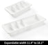 Plastic Drawers Organizer for Office, Bathroom, Kitchen - 1 Layer Expandable Storage Tray, 11.4-18.1 Inches