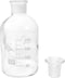 iplusmile Labs Reagent Bottle, 250 mL Soda Glass, Wide Neck with Stopper for Chemistry Sample