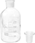 iplusmile Labs Reagent Bottle, 250 mL Soda Glass, Wide Neck with Stopper for Chemistry Sample