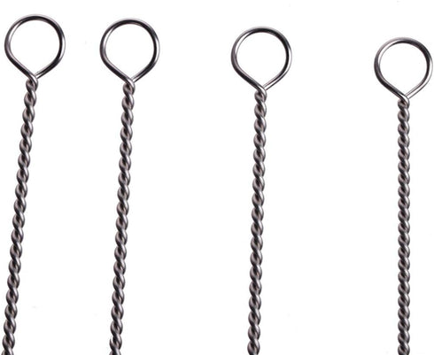 CCINEE 10pcs Pipe Cleaner Brush, Natural & Synthetic Bristles for Cleaning Bottles, Tubes, Jars, and Narrow Containers