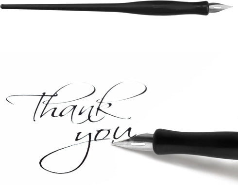 Zonon Oblique Calligraphy Dip Pen Set, 2-in-1 Calligraphy Oblique Pen or Straight Holder with 8 Pcs Replacement Nibs (2