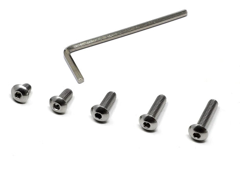 iexcell 100 Pcs #8-32 Stainless Steel 304 Hex Socket Button Head Cap Screws Assortment Kit