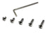 iexcell 100 Pcs #8-32 Stainless Steel 304 Hex Socket Button Head Cap Screws Assortment Kit
