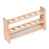 uxcell Wooden Test Tube Holder Rack for 100ml Centrifuge Tubes, 6 Wells