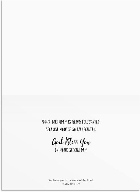 Dayspring Birthday Boxed Cards, Simply Stated, 12 Cards, KJV, 60937