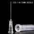 100 Pack 22Ga 1Inch/25mm Disposable Lab Needle Accessories with Cap, Individually Sealed Wrapped