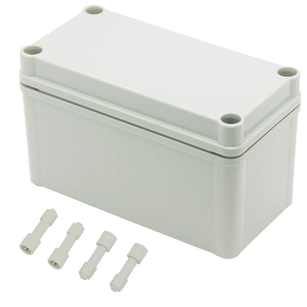 Zulkit Junction Box ABS Plastic - Dustproof Waterproof IP67 Universal Electrical Project Enclosure, Grey 6.30 x 3.15 x