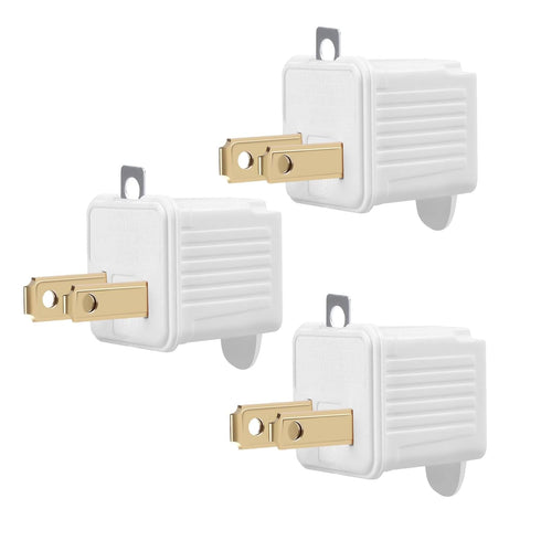 3-2 Prong Adapters Grounding Converters, TENINYU ETL Adapter 3-pack for Electrical Household Appliances