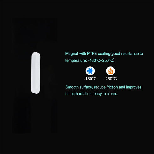 MECCANIXITY Magnetic Stirrer Mixer Stir Bar Rod 30mm x 6mm PTFE Coating Magnet for Laboratory, 5Pcs