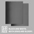 Binditek 10 Pack 13 Mil Glossy Paper Binding Presentation Covers 250GSM 90lb Un-Punched
