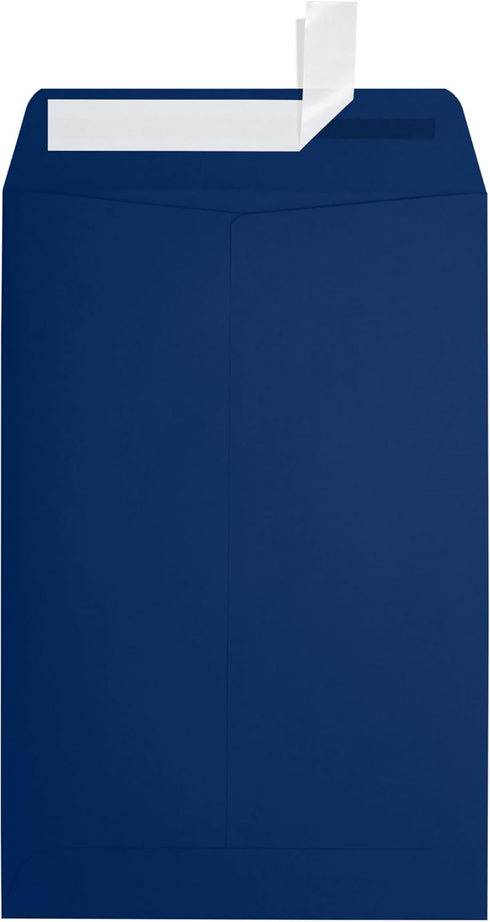 LUXPaper 6 x 9 Open End Envelopes | Peel & Press | Navy Blue | 80lb. Text | 50 Qty