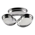 Kidney Shaped Stainless Steel Tray, Safety Rimmed Curved Tray for Dental Lab Instruments Surgical Trays
