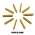 GBJ MGMN200-G 10pcs Tin Coated Carbide Grooving Inserts, 2mm Wide for MGEHR/MGIVR Lathe Grooving Cut-Off Tool