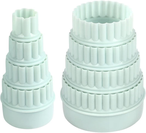 8 Pieces Plastic Display Stands for Pyrex Bowls, Bowl Stands for Cabinet Organizer