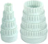 8 Pieces Plastic Display Stands for Pyrex Bowls, Bowl Stands for Cabinet Organizer