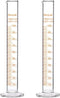 StonyLab 2-Pack 100ml Borosilicate Glass Graduated Measuring Cylinder