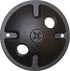 Nuvo Lighting SF76/666 Two Light Die Cast Aluminum Outdoor Landscape Lighting Security Flood Mounting Plate, Dark Bronze
