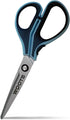 MaxTitanium Club Pack Non-Stick Scissors - 8", 7", 5" & Travel Scissors with Dual Curved Technology for Office, School