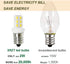 XRZT Bulbs 15W C7 E12 Bulbs Bulbs Bulb 6000K Non-Dimmable 5-Pack Salt Lamp Led Night Light Candelabra Light
