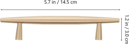 Luxshiny Brass Cabinet Pulls Spacing Minimalist Drawer Handles for Wardrobes Dressers Bedside Tables Stable
