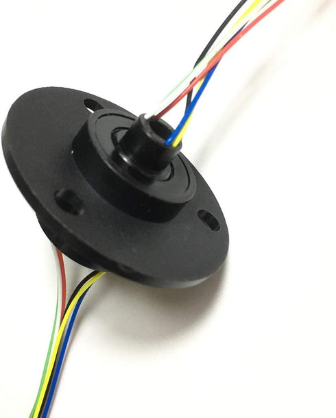 Taidacent Hollow Slip Ring Signal Power Collector Ring, 2/4/6/12 Road Conductive Electric Motor Connector